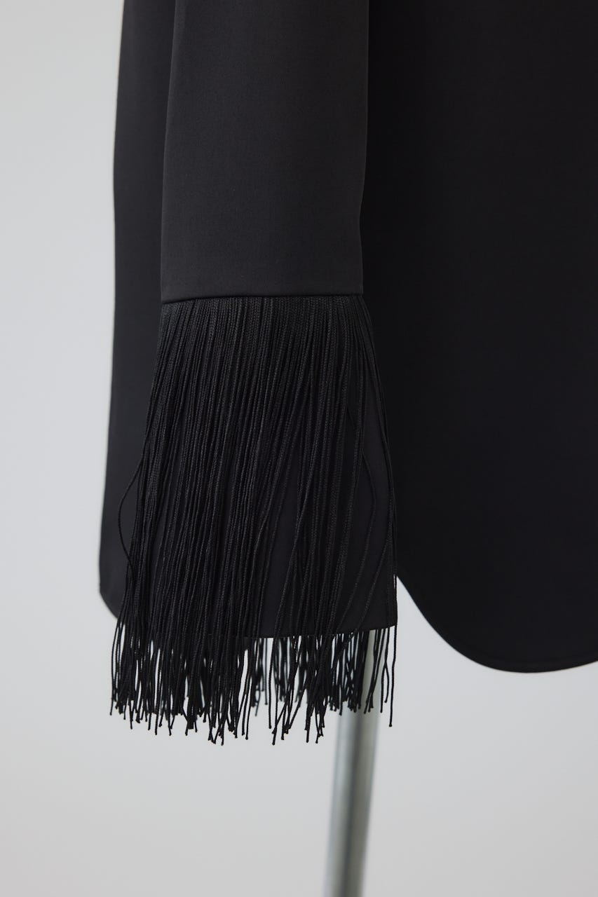 【26FW PRE ORDER】Dressy shirt with tie clip BLK FREE