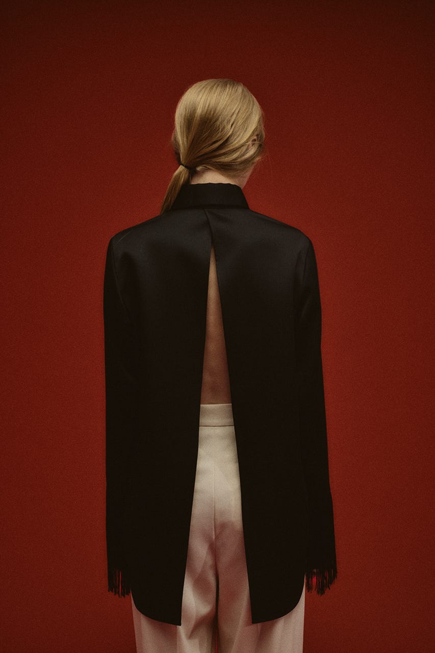 【26FW PRE ORDER】Dressy shirt with tie clip BLK FREE