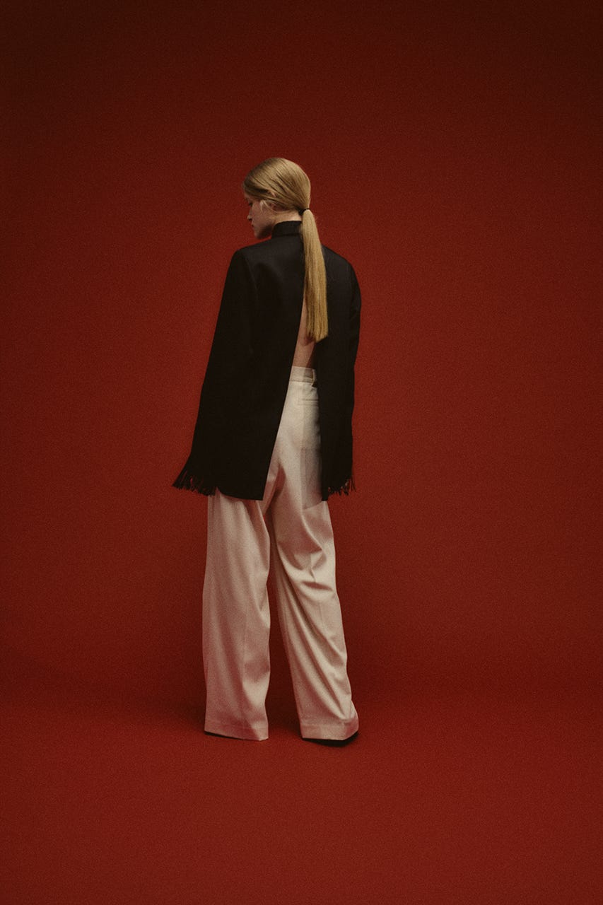 【26FW PRE ORDER】Dressy shirt with tie clip BLK FREE