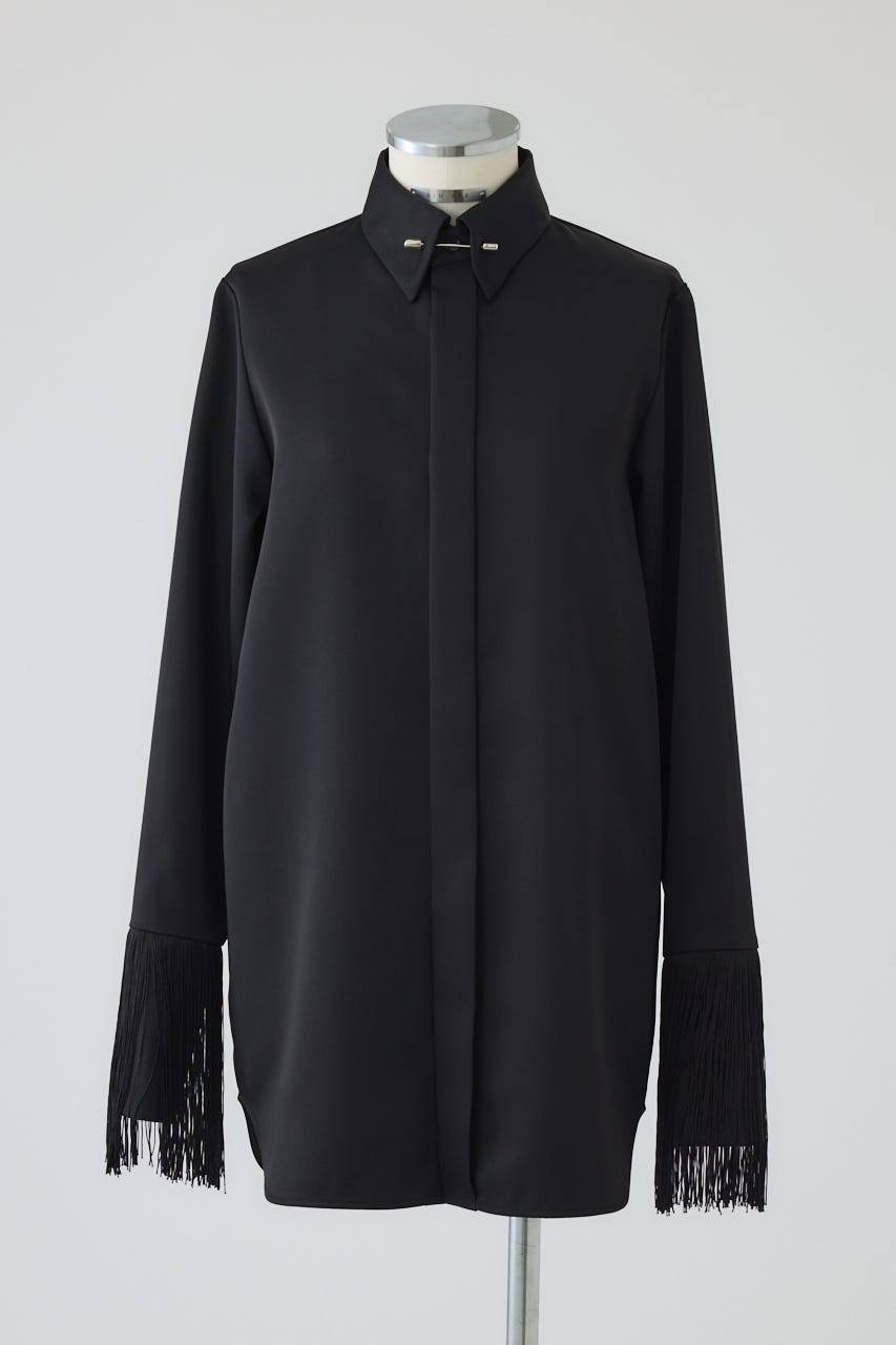 【26FW PRE ORDER】Dressy shirt with tie clip BLK FREE