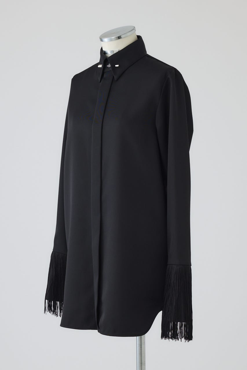 【26FW PRE ORDER】Dressy shirt with tie clip BLK FREE