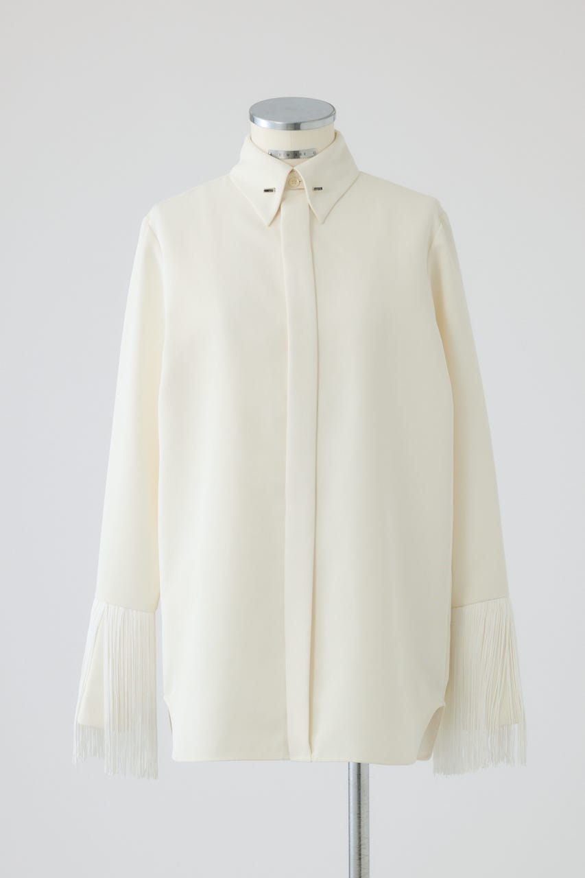 【26FW PRE ORDER】Dressy shirt with tie clip O/WHT FREE