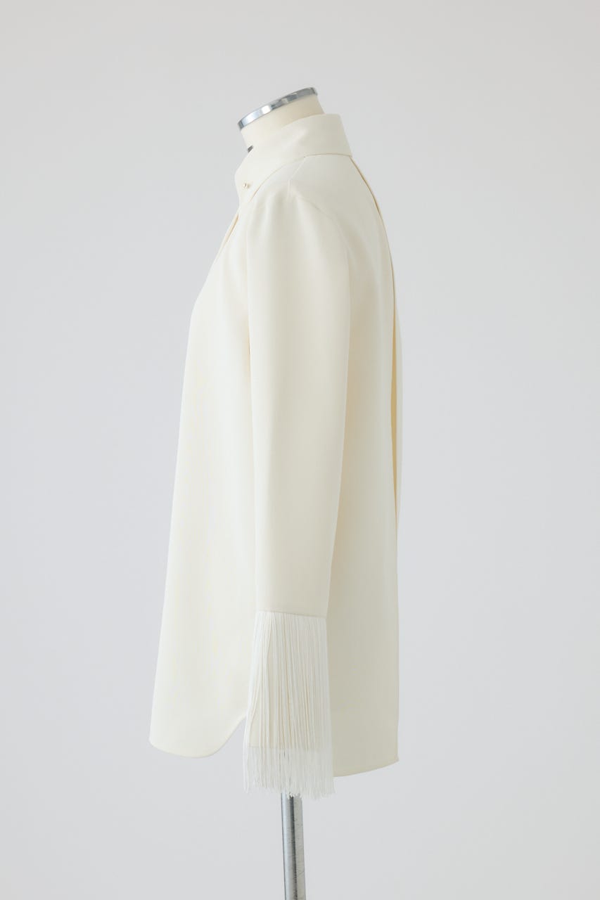 【26FW PRE ORDER】Dressy shirt with tie clip O/WHT FREE