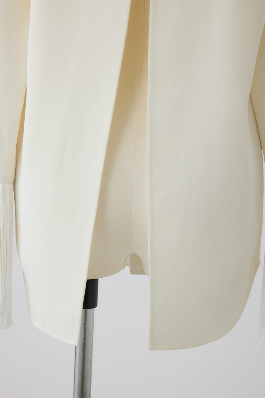 【26FW PRE ORDER】Dressy shirt with tie clip O/WHT FREE