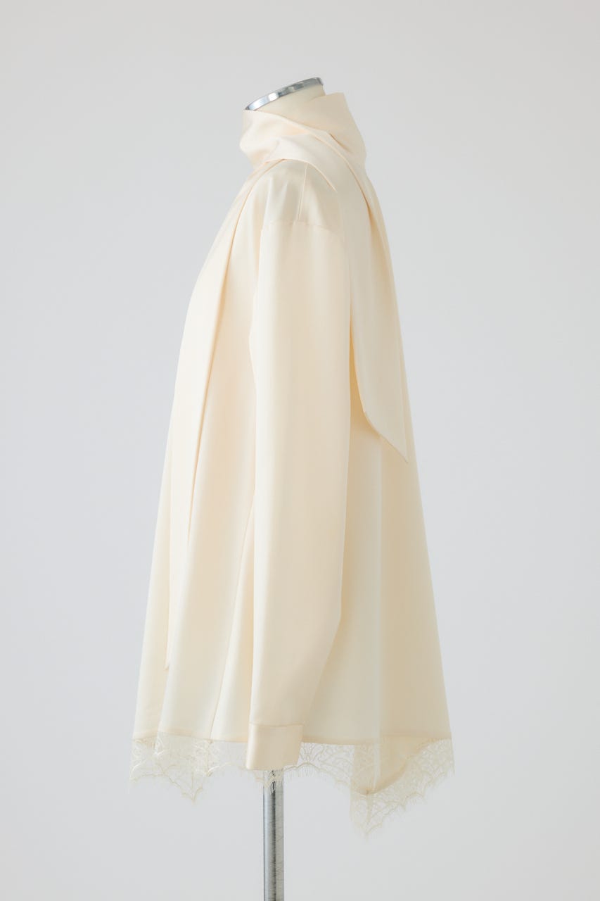 【26FW PRE ORDER】Lace hem blouse IVOY FREE
