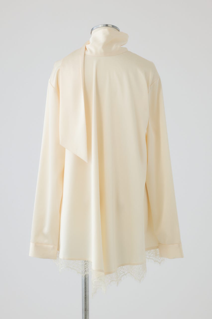 【26FW PRE ORDER】Lace hem blouse IVOY FREE