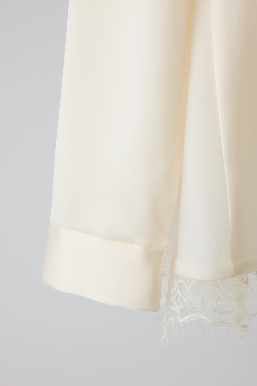 【26FW PRE ORDER】Lace hem blouse IVOY FREE