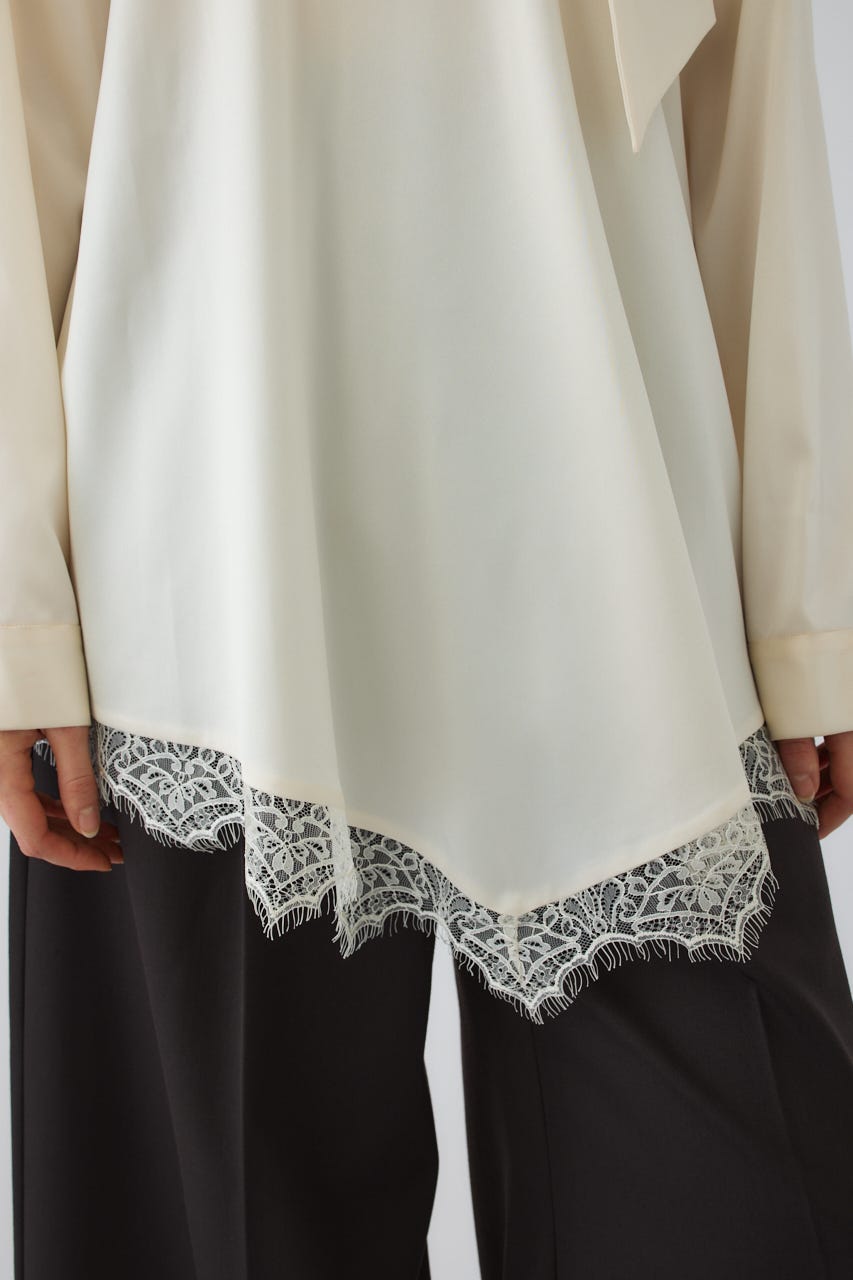 9/2- order start Lace hem blouse IVOY FREE