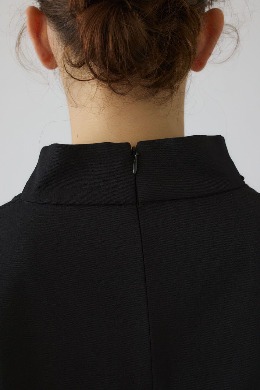 Neck drape blouse BLK FREE