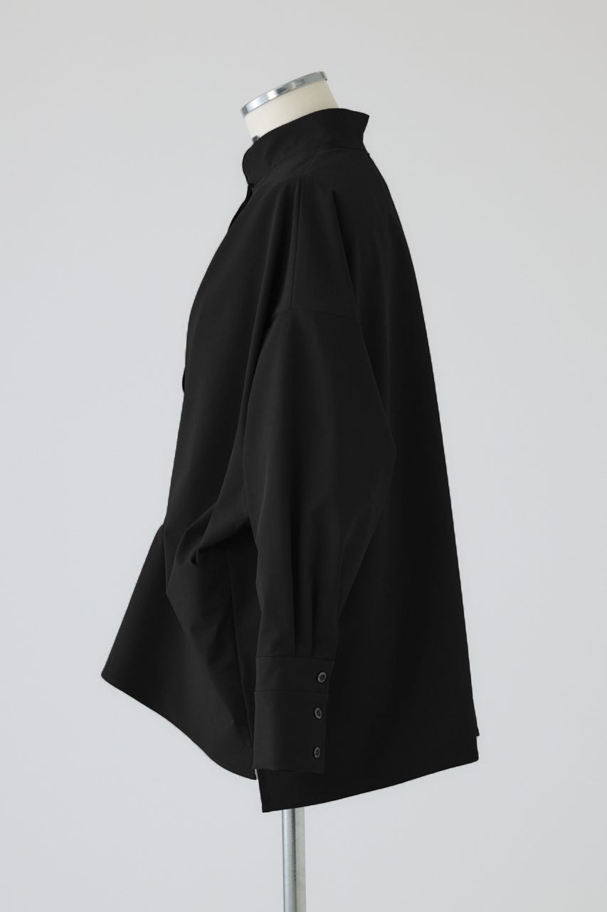 【26FW PRE ORDER】Tuck point wide shirt BLK FREE
