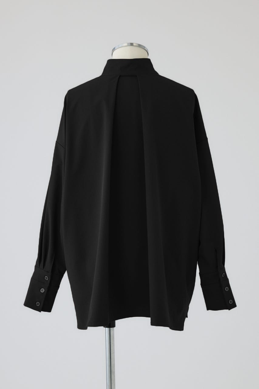 【26FW PRE ORDER】Tuck point wide shirt BLK FREE