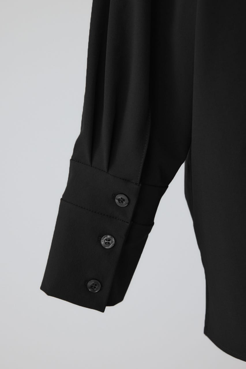 【26FW PRE ORDER】Tuck point wide shirt BLK FREE