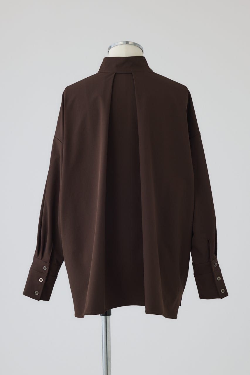 【26FW PRE ORDER】Tuck point wide shirt BRN FREE