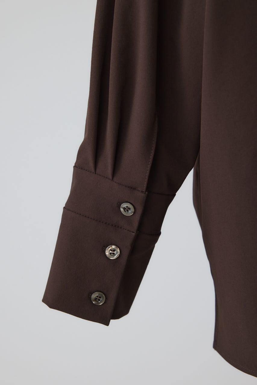 【26FW PRE ORDER】Tuck point wide shirt BRN FREE