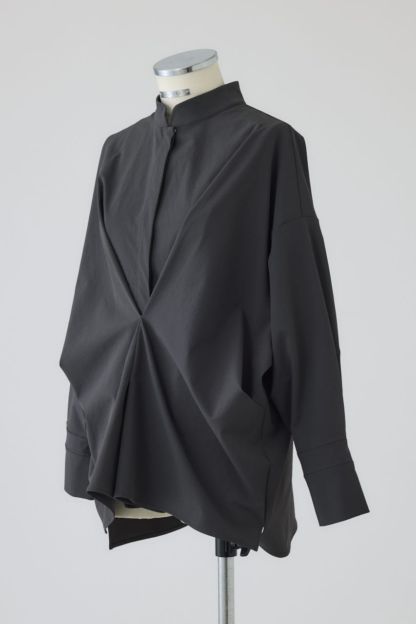 【26FW PRE ORDER】Tuck point wide shirt GRY FREE