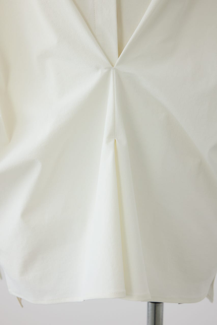 【26FW PRE ORDER】Tuck point wide shirt WHT FREE
