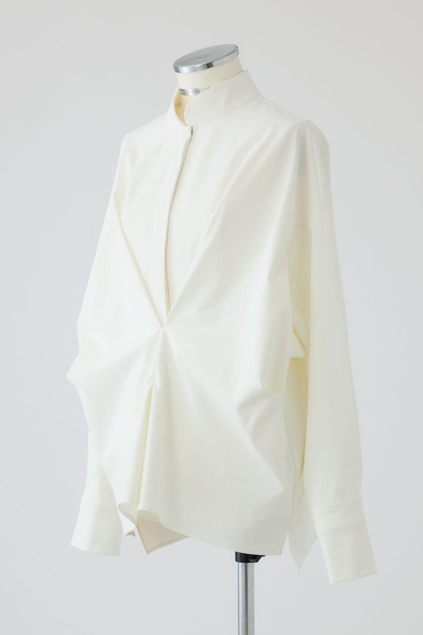 【26FW PRE ORDER】Tuck point wide shirt WHT FREE