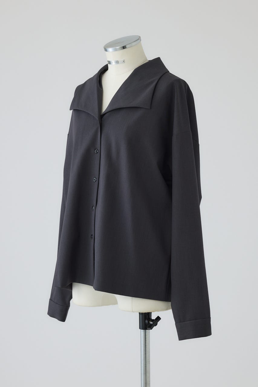 【26FW PRE ORDER】Collar loose wide SH BLK 36