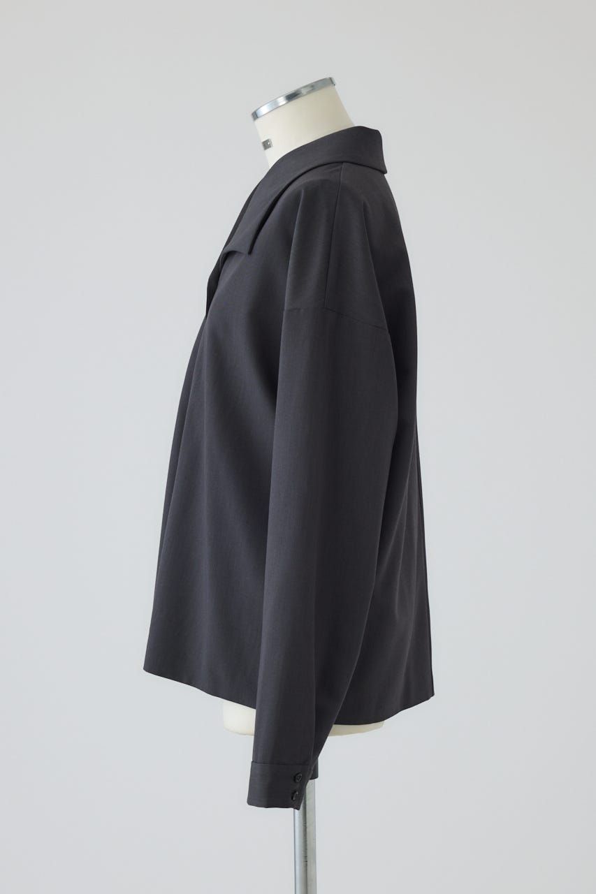 【26FW PRE ORDER】Collar loose wide SH BLK 36