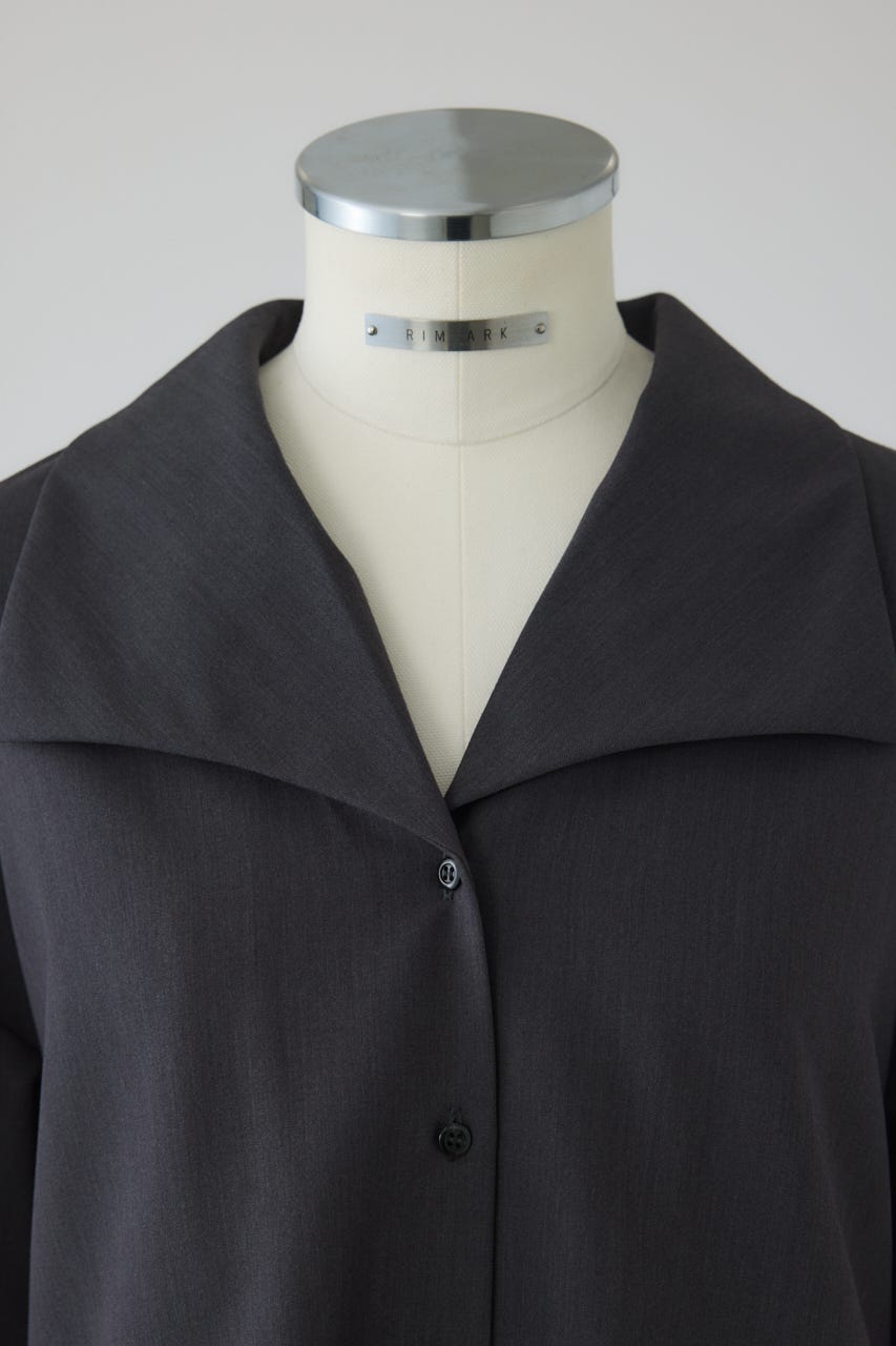 【26FW PRE ORDER】Collar loose wide SH BLK 36