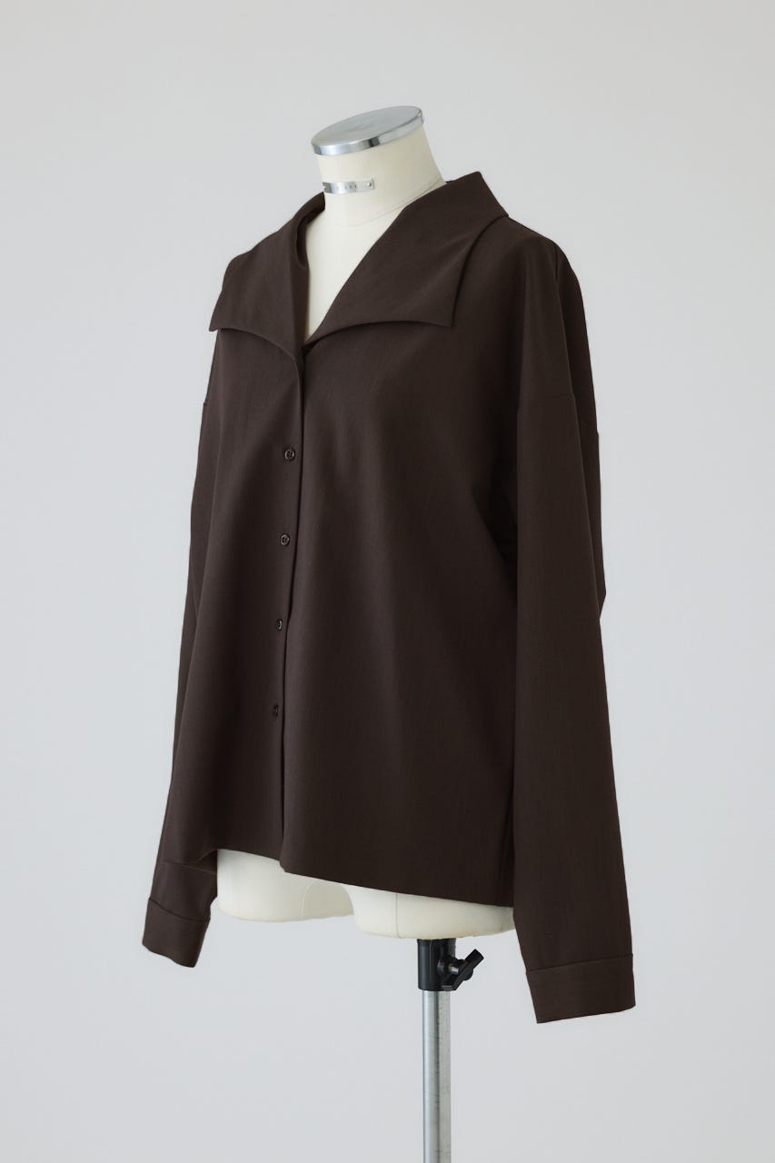 【26FW PRE ORDER】Collar loose wide SH BRN 38