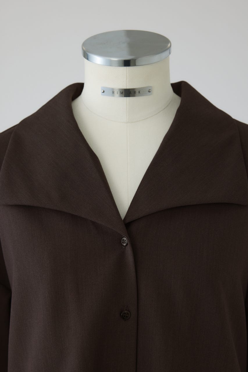 【26FW PRE ORDER】Collar loose wide SH BRN 38