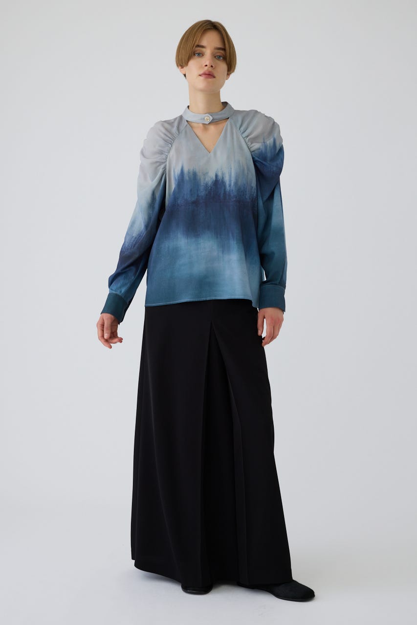 9/16- order start U-art choker blouse BLU 38