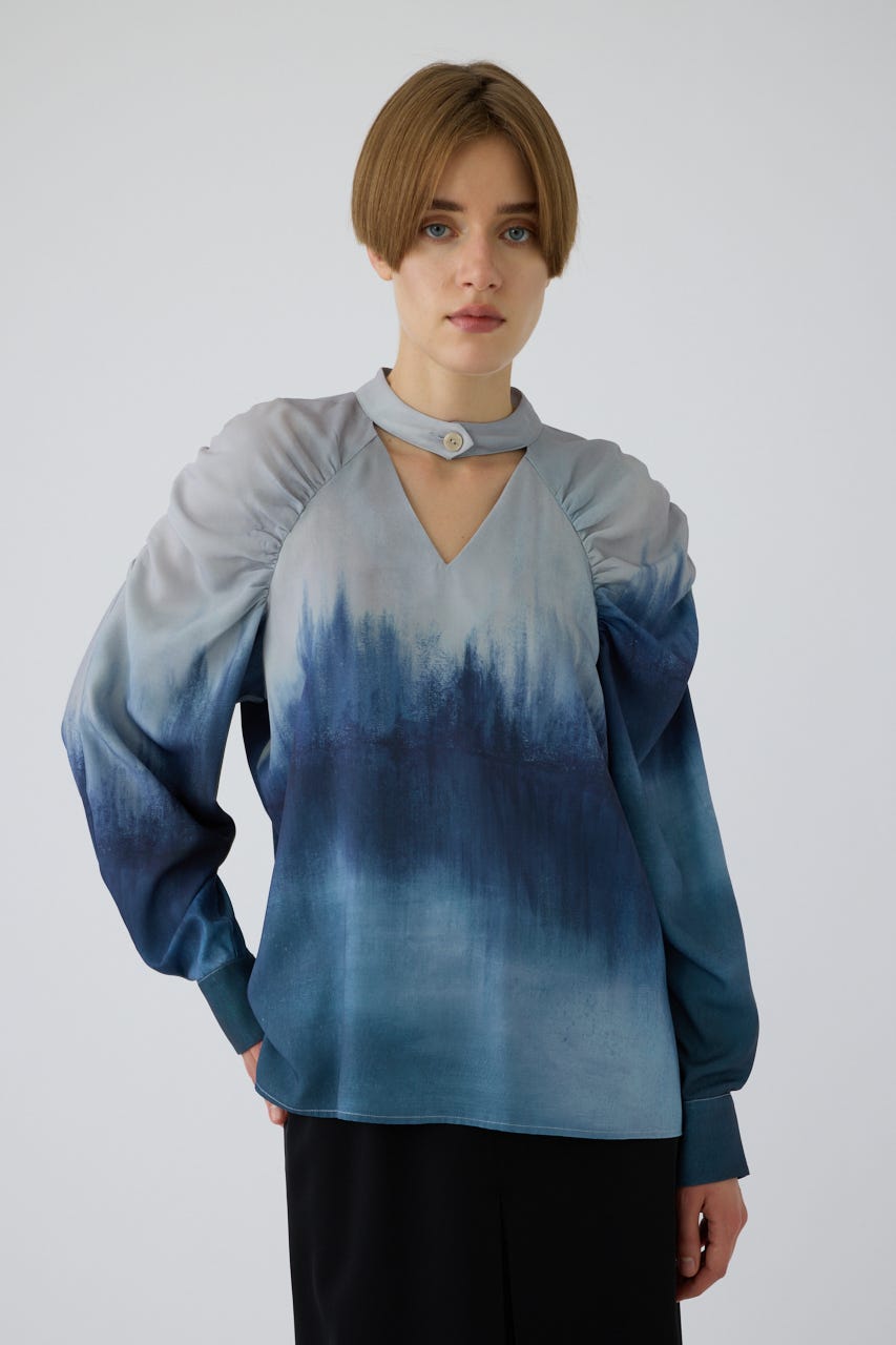 9/16- order start U-art choker blouse BLU 38
