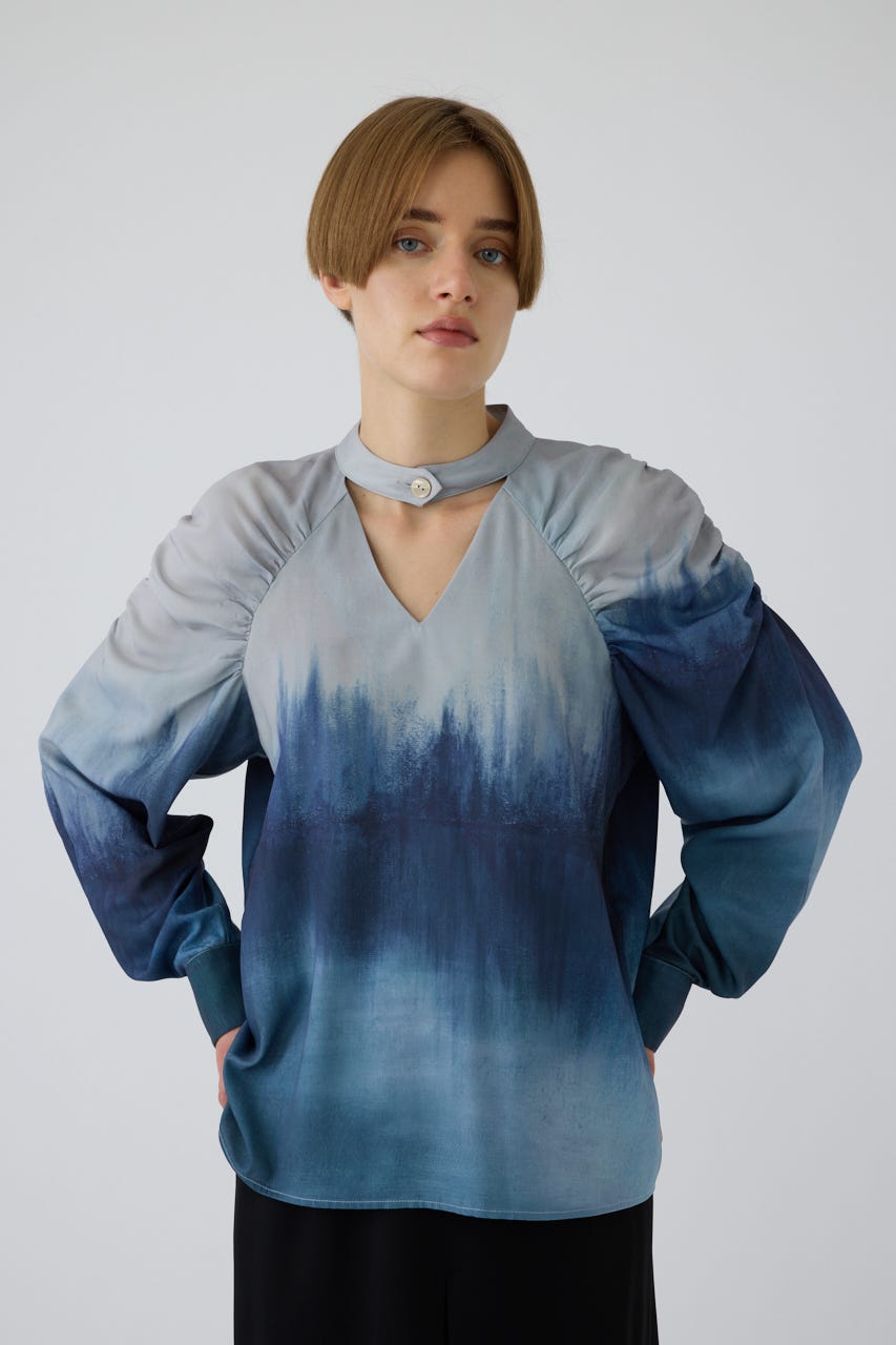 9/16- order start U-art choker blouse BLU 38