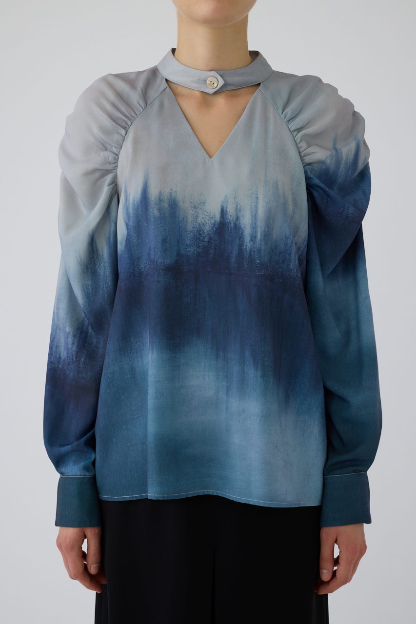 9/16- order start U-art choker blouse BLU 38