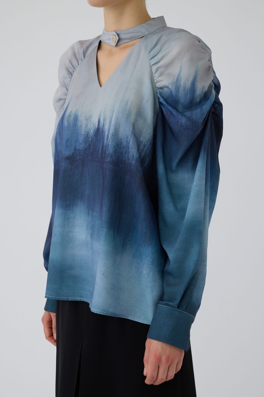 9/16- order start U-art choker blouse BLU 38