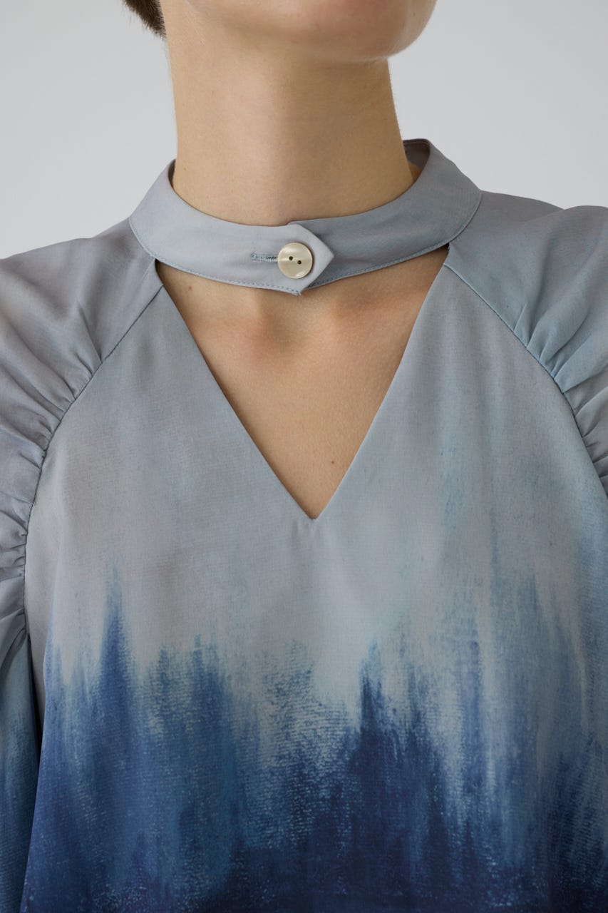 9/16- order start U-art choker blouse BLU 38