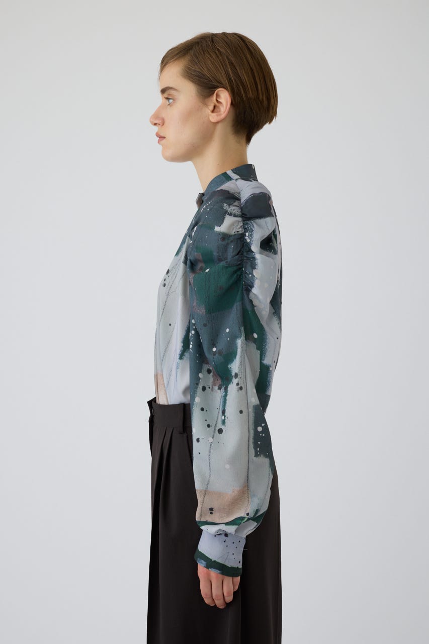 9/16- order start U-art choker blouse GRN 38
