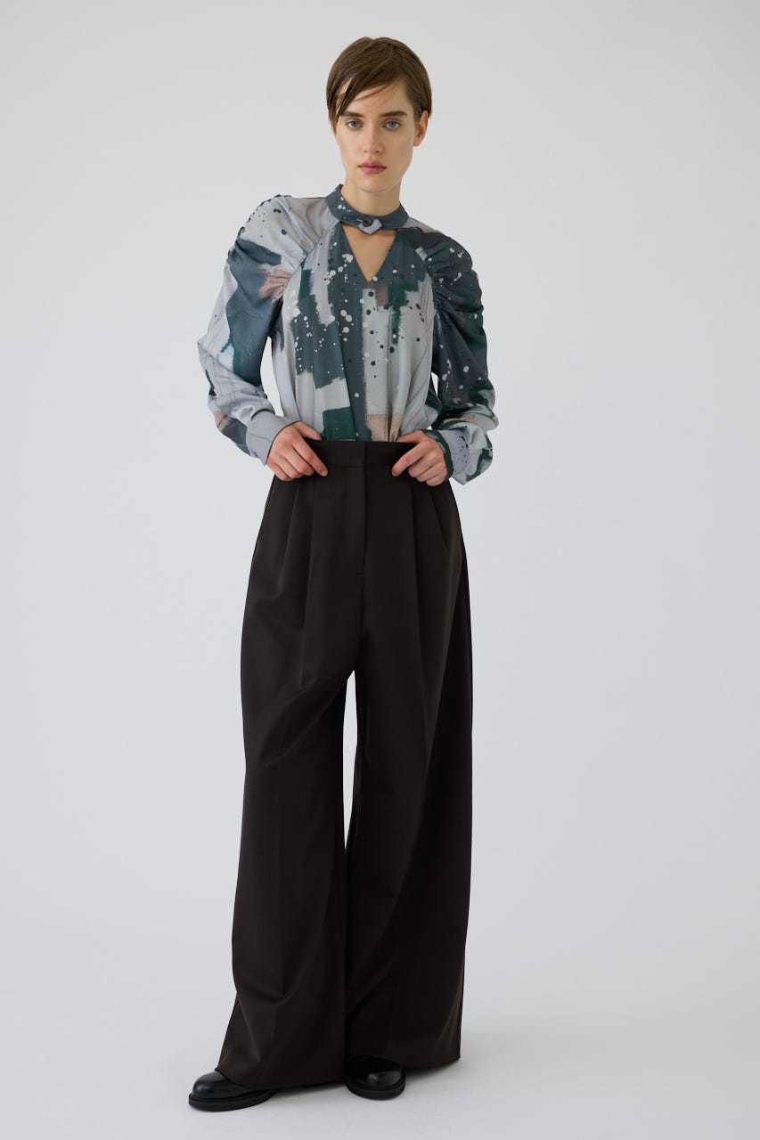 9/16- order start U-art choker blouse GRN 38