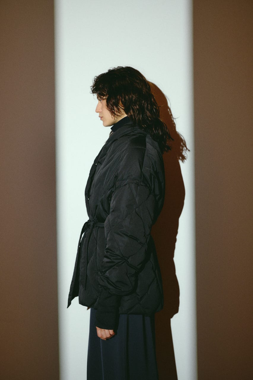 【26FW OUTER PRE ORDER】Dolman short down BLK FREE