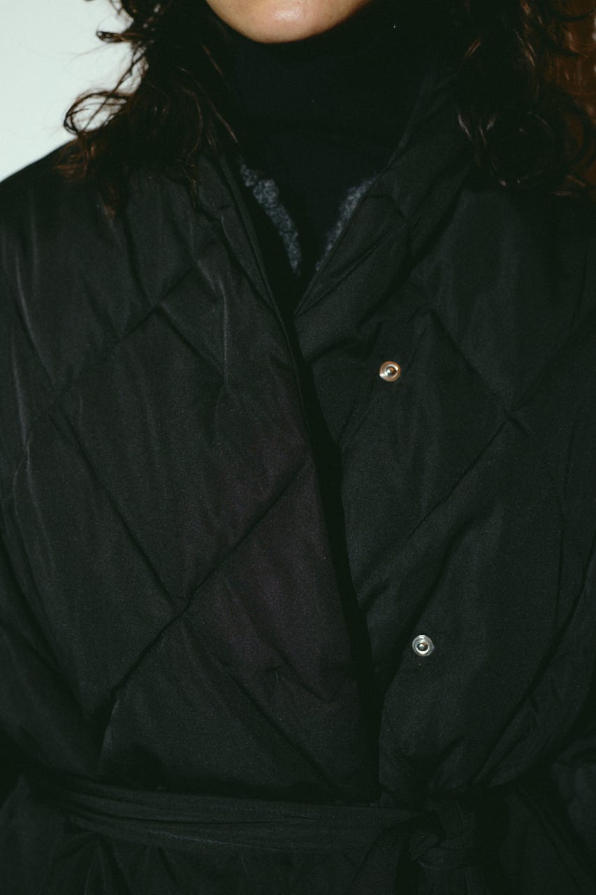 【26FW OUTER PRE ORDER】Dolman short down BLK FREE