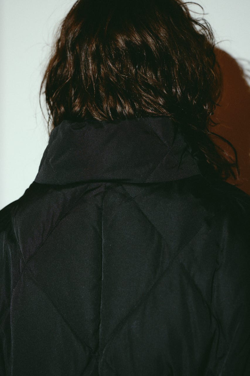 【26FW OUTER PRE ORDER】Dolman short down BLK FREE