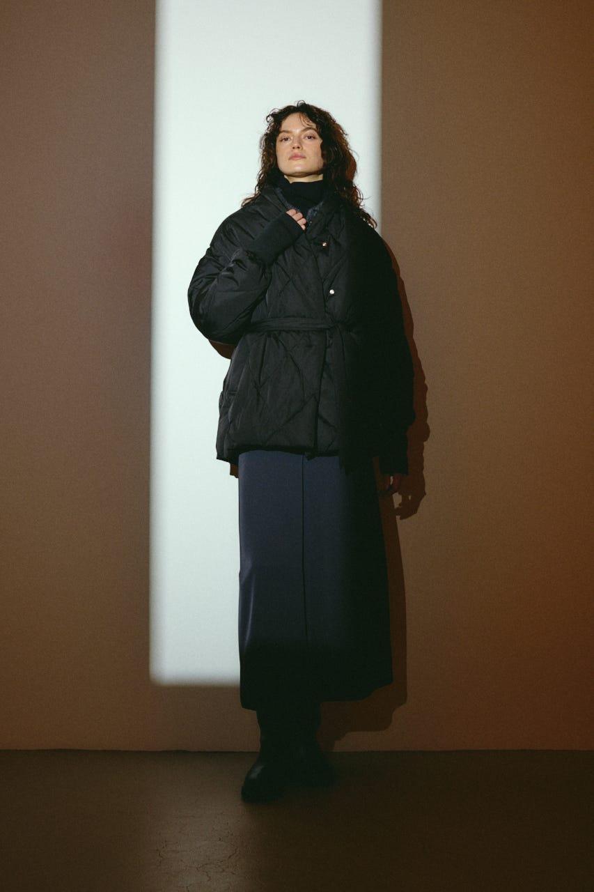 【26FW OUTER PRE ORDER】Dolman short down BLK FREE