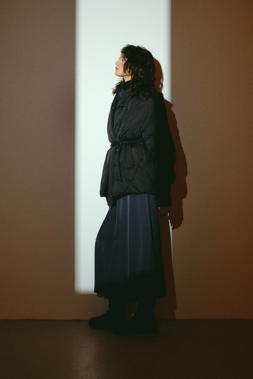 【26FW OUTER PRE ORDER】Dolman short down BLK FREE