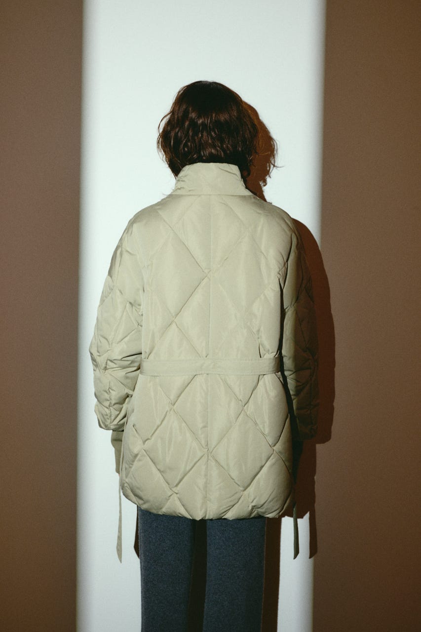 【26FW OUTER PRE ORDER】Dolman short down GREIGE FREE