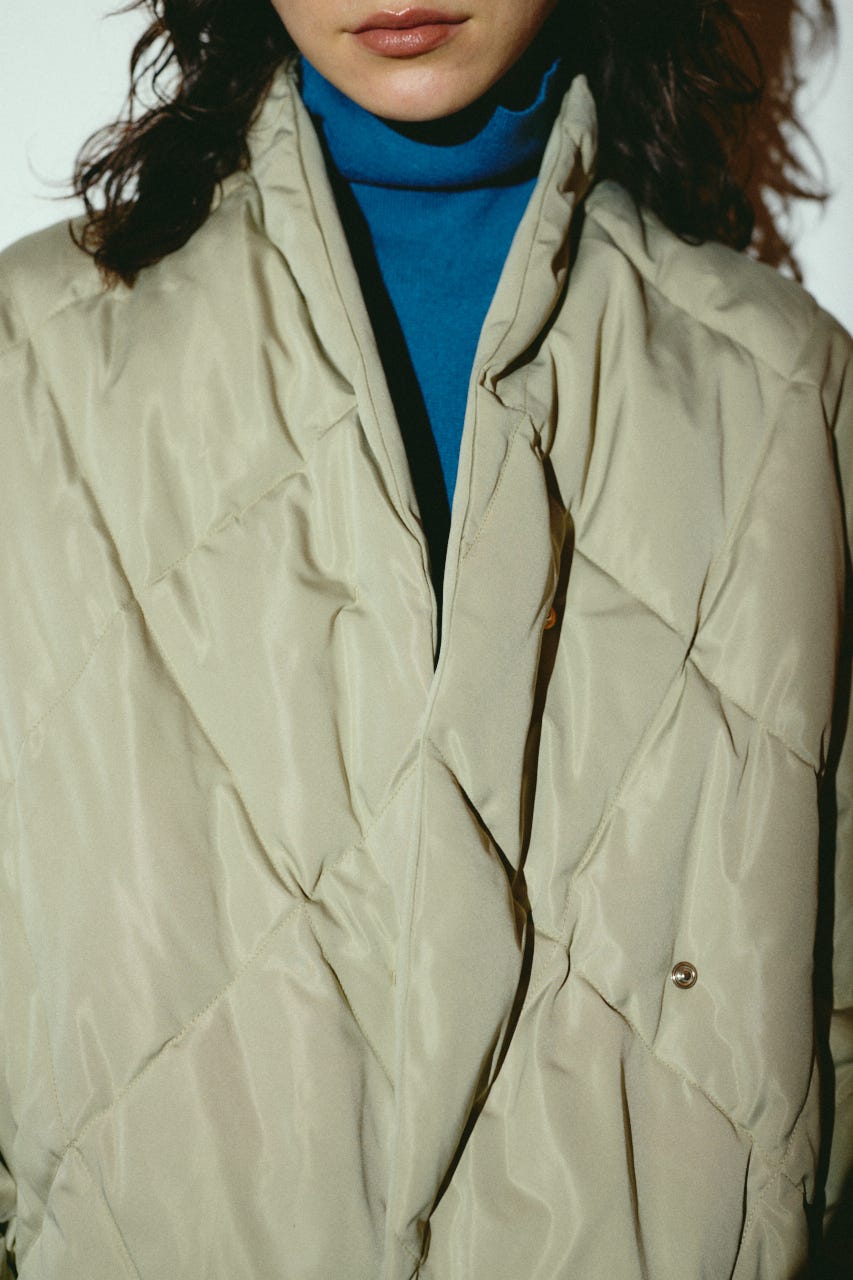 【26FW OUTER PRE ORDER】Dolman short down GREIGE FREE