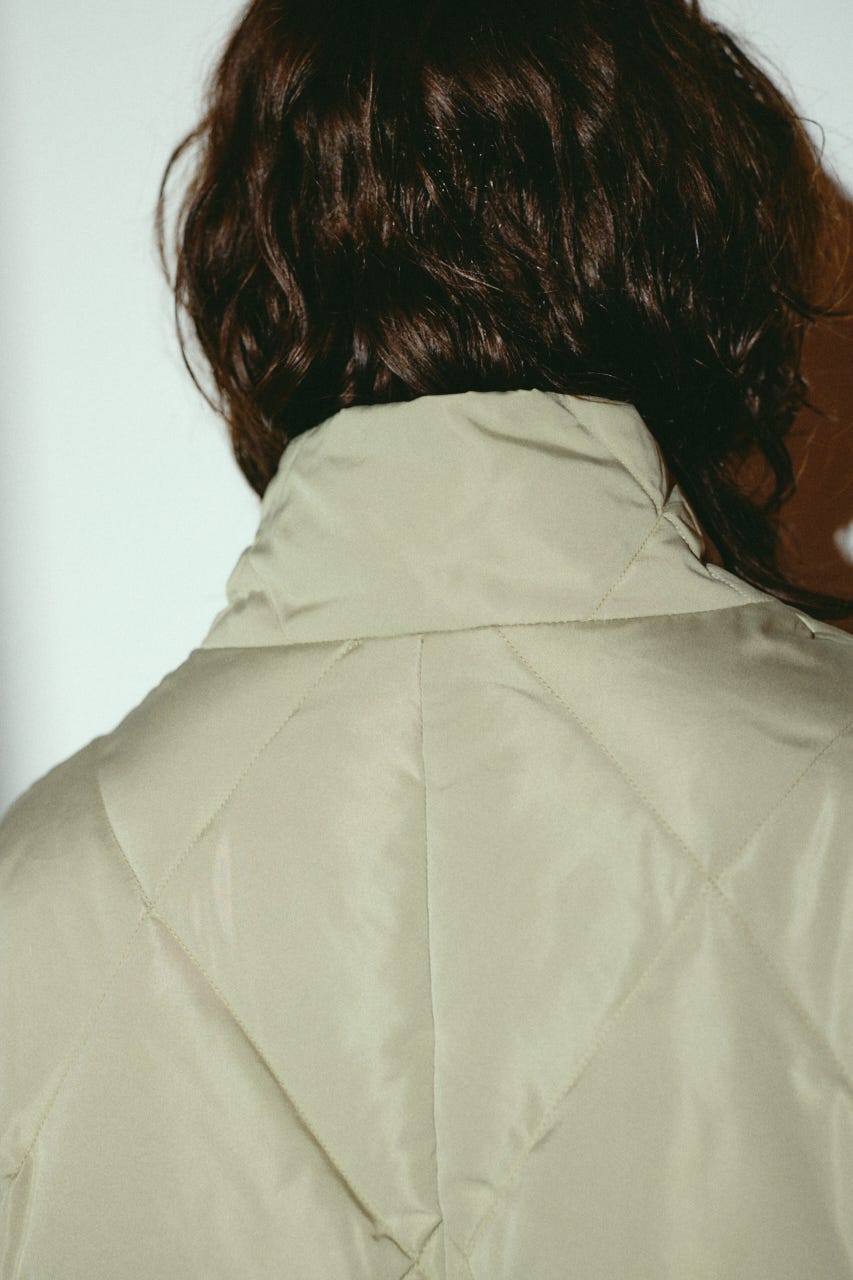 【26FW OUTER PRE ORDER】Dolman short down GREIGE FREE