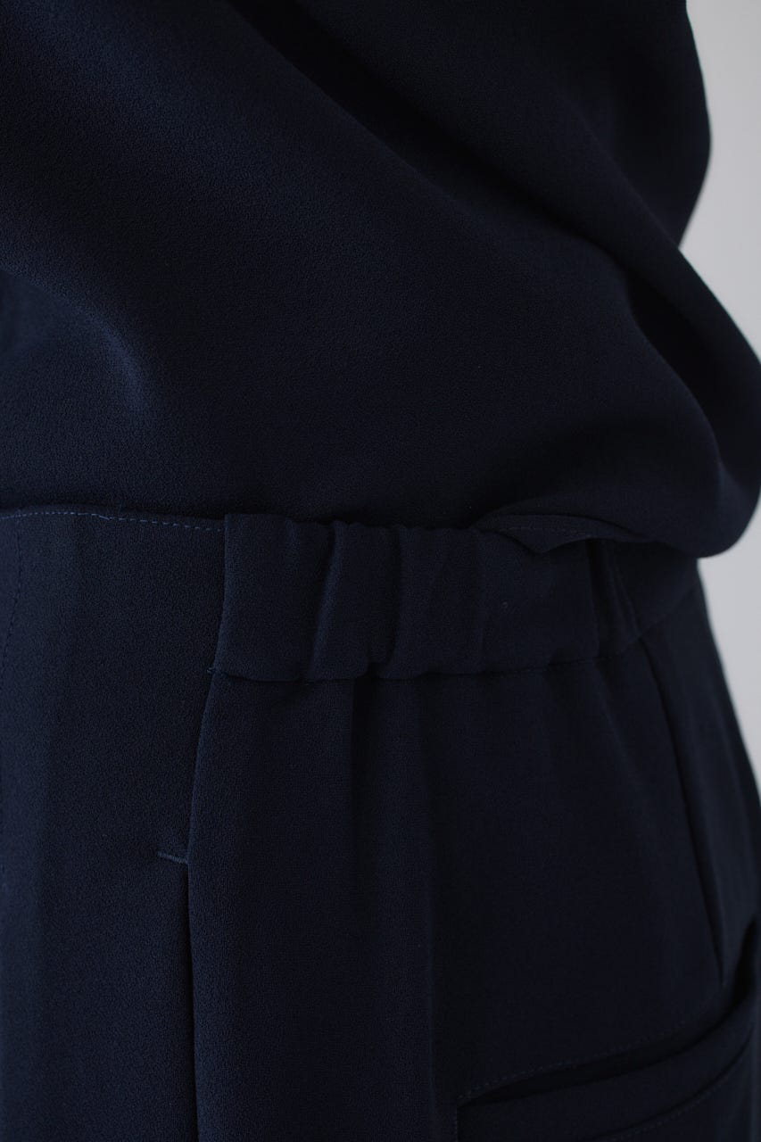7/1- order start Georgette tuck PT NVY 38