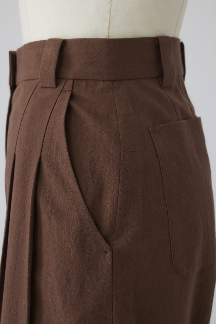 7/1- order start Linen mix slacks BRN 36