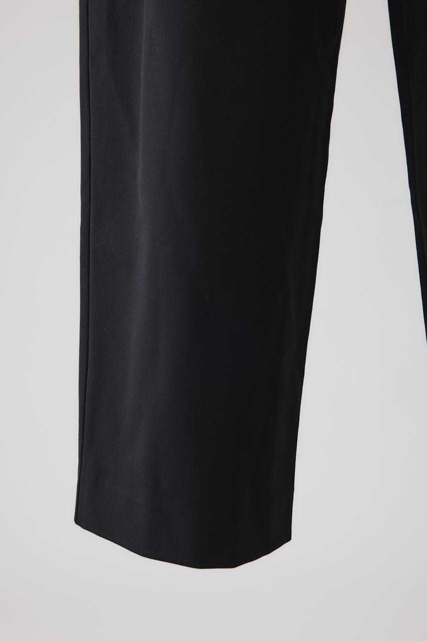 W tuck wool slacks BLK 36