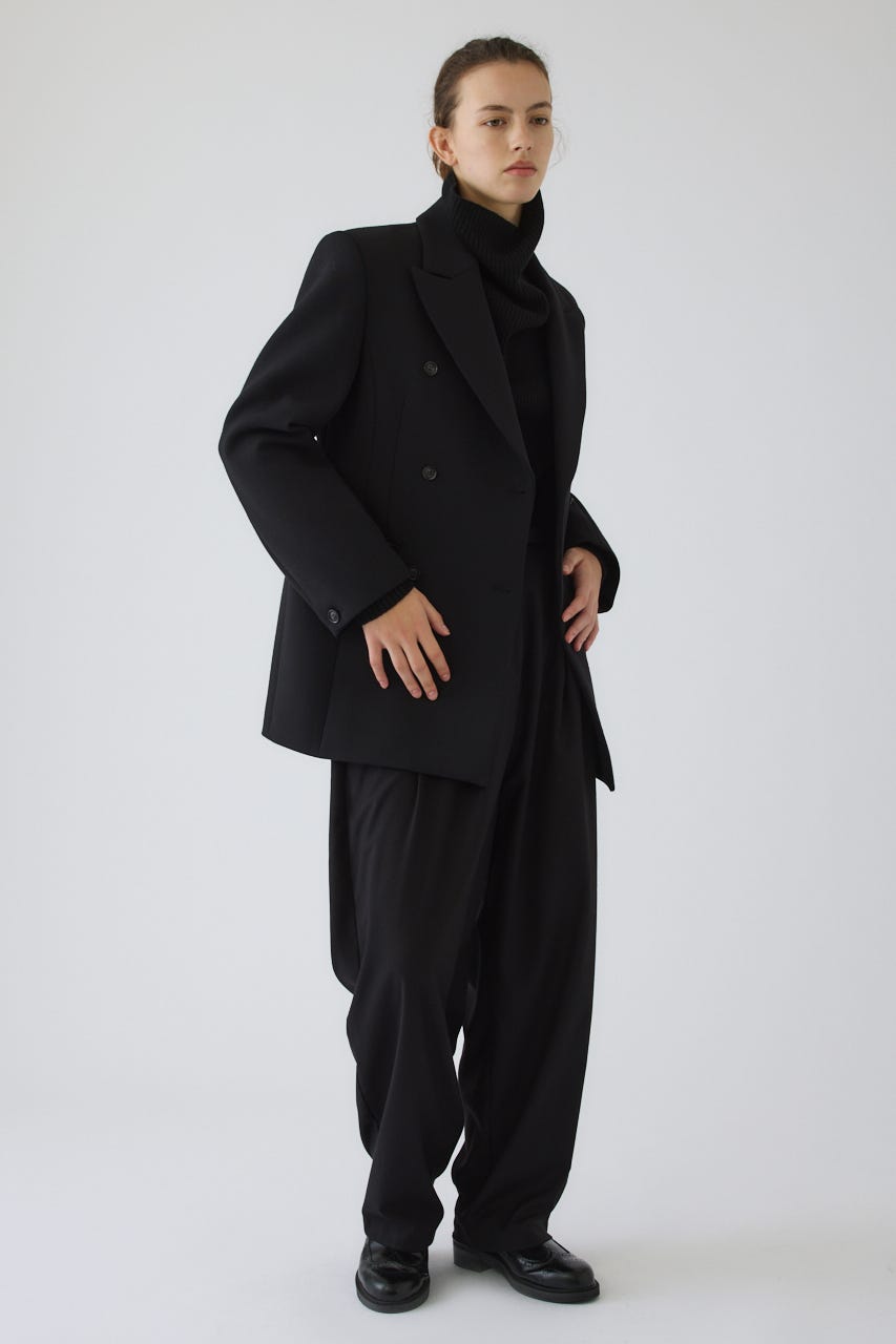 9/16- order start W tuck wide slacks BLK 38