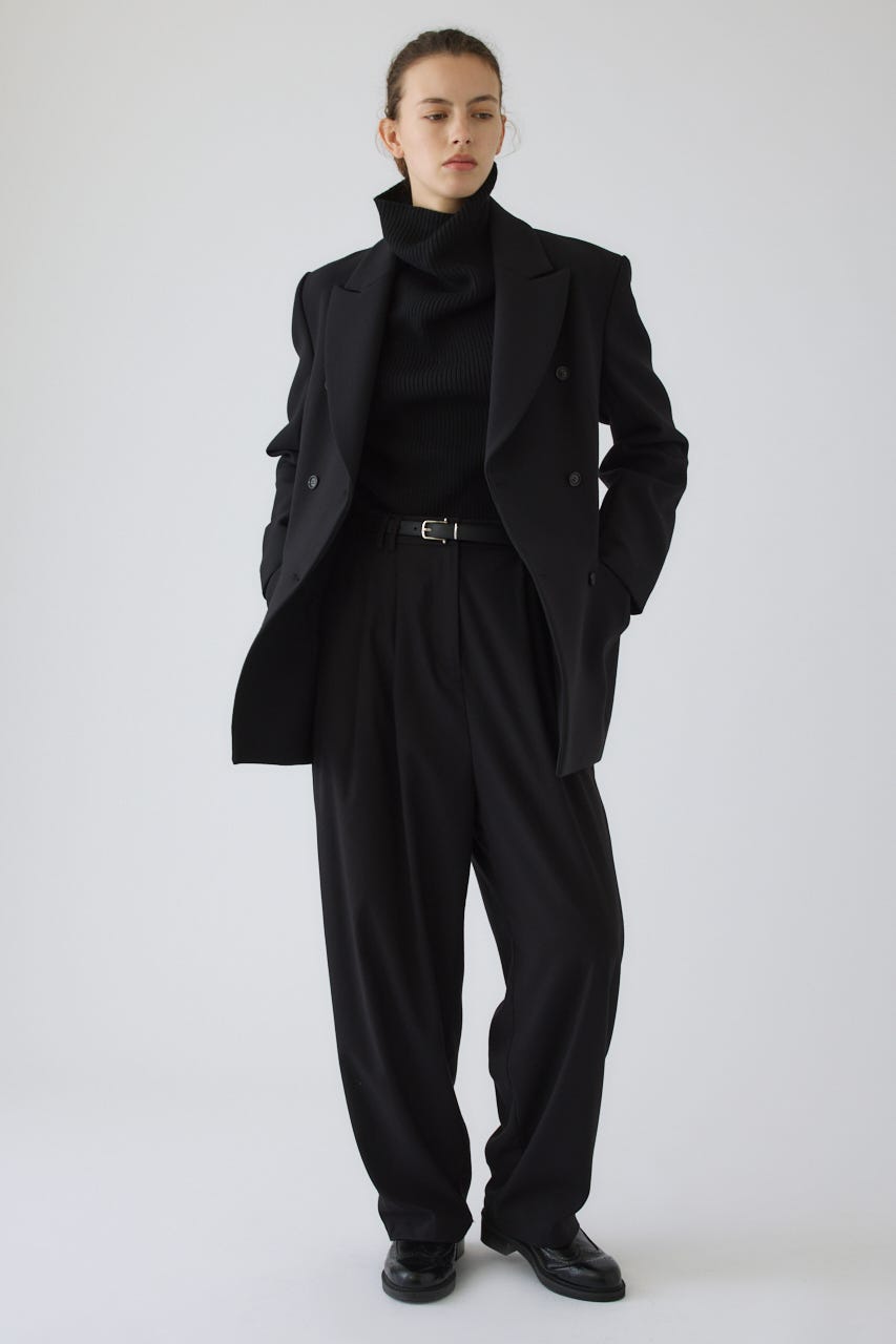 9/16- order start W tuck wide slacks BLK 38