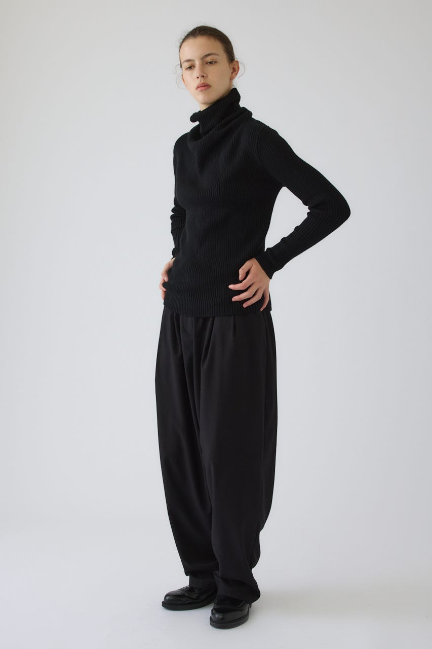 9/16- order start W tuck wide slacks BLK 38
