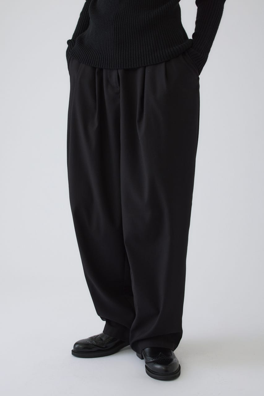 9/16- order start W tuck wide slacks BLK 38