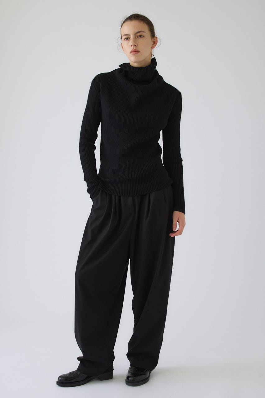 9/16- order start W tuck wide slacks BLK 38